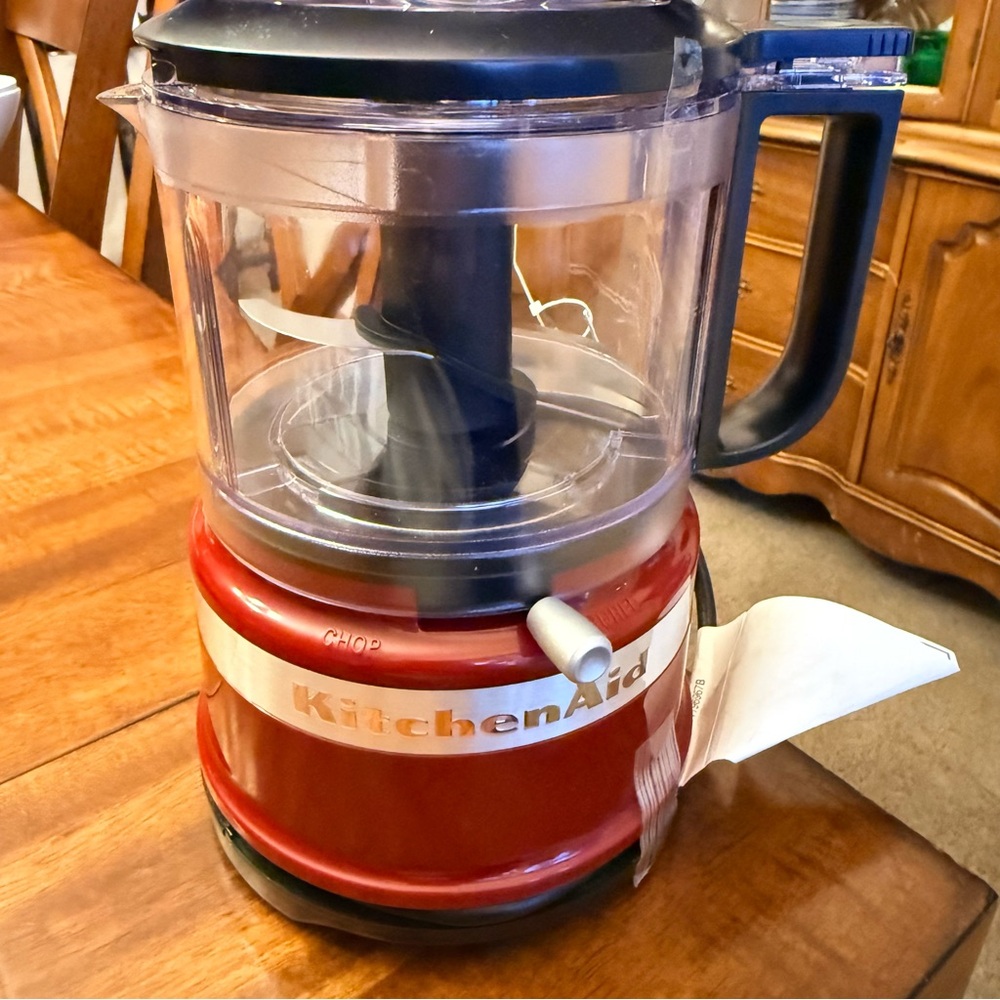 KitchenAid Glossy Red Mini Food Processor - Picture 2 of 5
